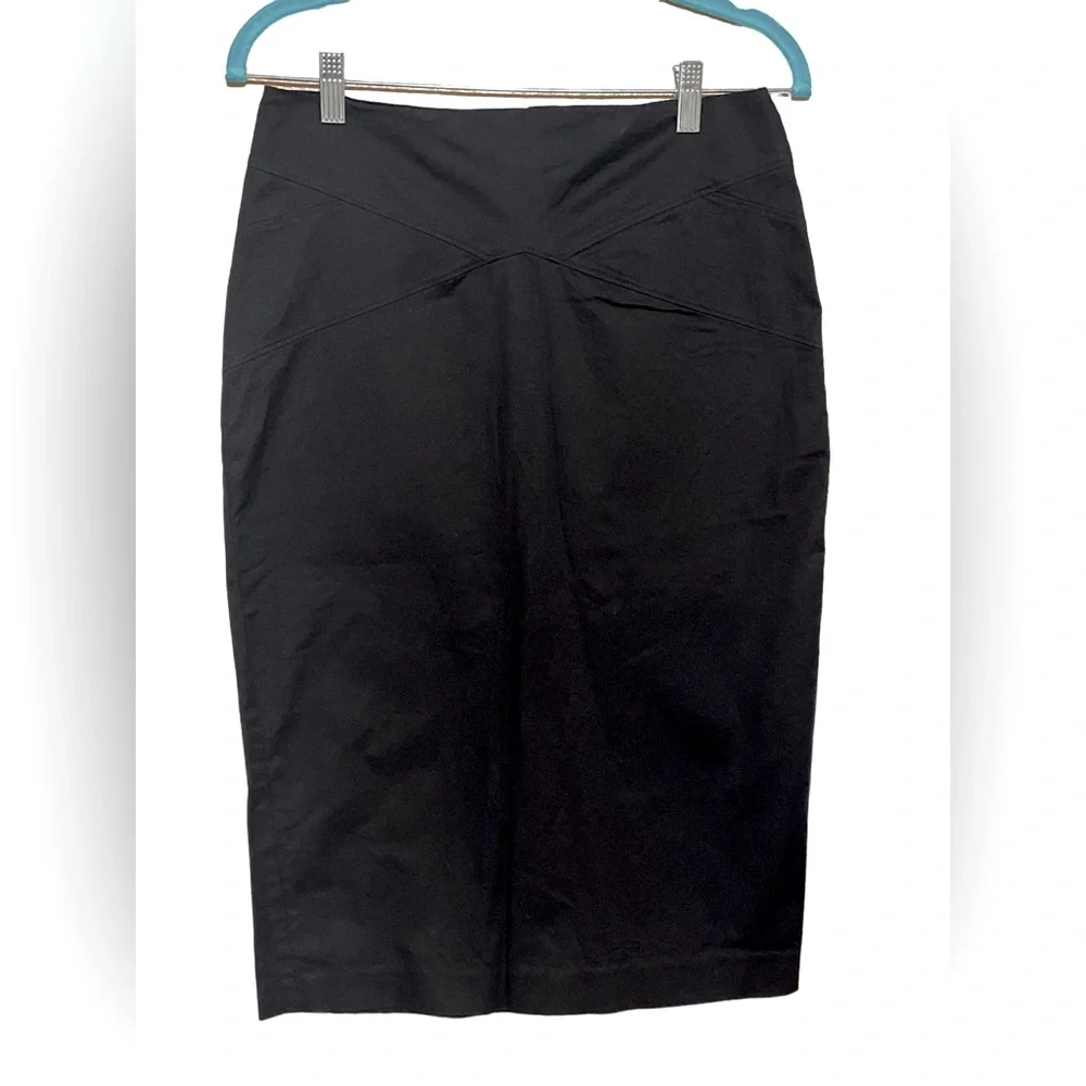 New York & Company 7th Avenue Suiting Collection Women Size 4 Black Pencil Skirt - Picture 1 of 5